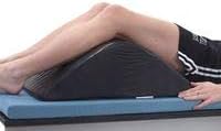 AliMed Deluxe Knee Bolster Black 16 x 7-12 x 24 Inches
