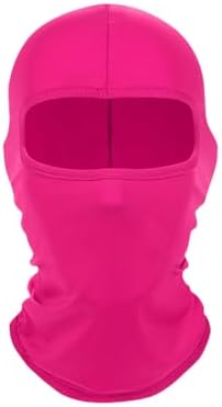 Kewucn Balaclava Ski Mask UV Protection for Men Women Rose Red