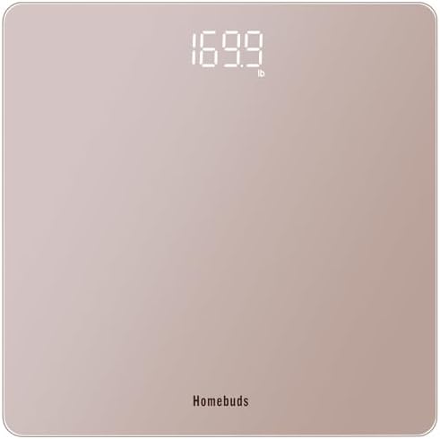 HomeBuds Digital Bathroom Scale 400lbs Rose Gold