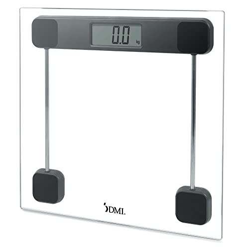 DMI Tempered Glass Digital Scale with Auto-on 440 LBS Capacity