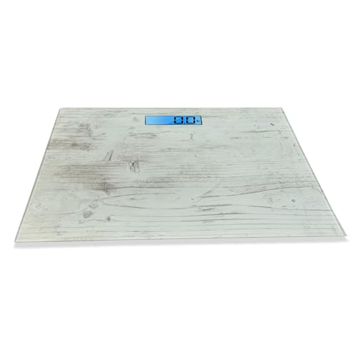 yaco CAMEO Digital Bathroom Scale with LCD and Tempered Glass