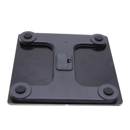 KOMBIUDA Bathroom Scale Glass Electronic 1kg Accuracy Black 1