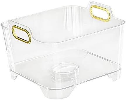 Clear Fruit Vegetable Washing Basket with Handle and Drainage