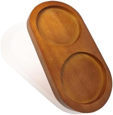 Hion Salt and Pepper Mill Tray - Rubberwood Elegant and Durable