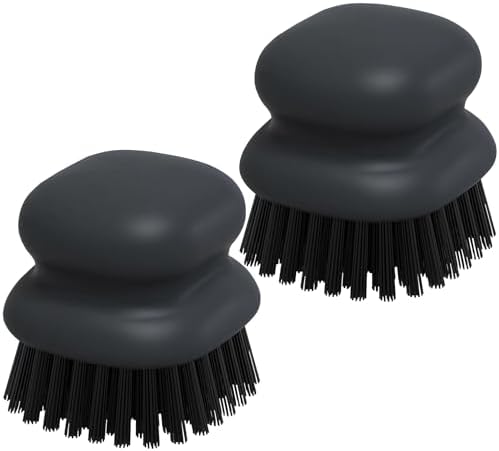 MUUBOOX 2Pack Dish Scrub Brush Black