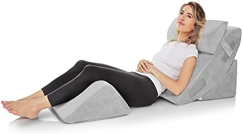 AllSett Health 4 PC Bed Wedge Pillow Set