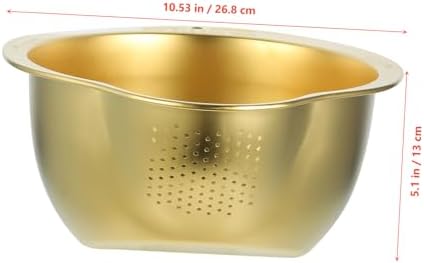 Luxshiny Stainless Steel Colander with Drain Basket