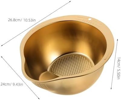 ABOOFAN Stainless Steel Colander with Drain Board