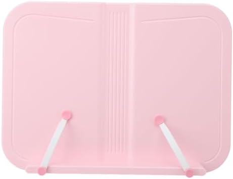 Adjustable Pink Book Stand for Tablet and Cookbook