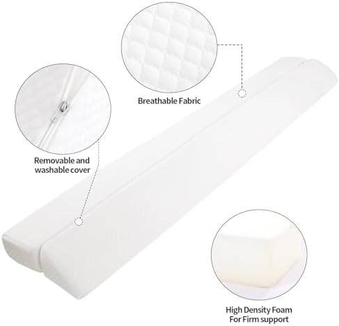 MABOZOO Foldable Gap Filler Pillow for Headboard