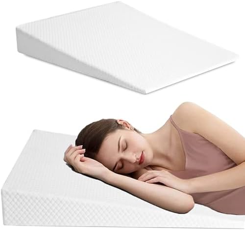 XINSURUJIAN Bed Wedge Pillow Triangle Belt Foam White