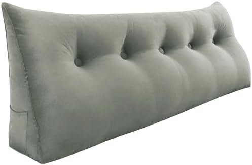 Rucener 11 lbs Velvet Wedge Pillow with Side Pockets