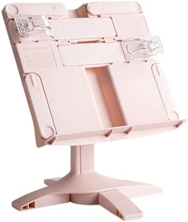 Folding Book Stand for Reading Textbook with Adjustable Height and Angles 1