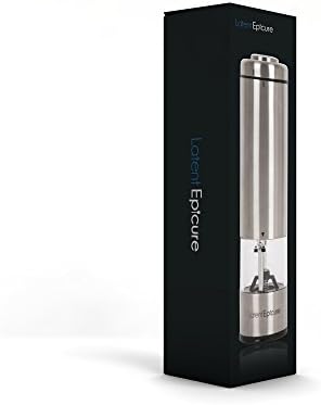 Electric Salt and Pepper Grinder - Battery Operated Adjustable One Handed