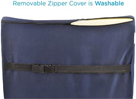 NOVA Lumbar Back Cushion Navy Blue Contoured Support Pillow