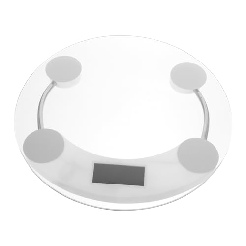 FOMIYES Digital Bathroom Scale with Tempered Glass LCD 01kg Accuracy