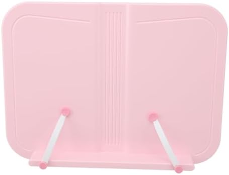 Adjustable Pink Book Stand for Tablet and Cookbook