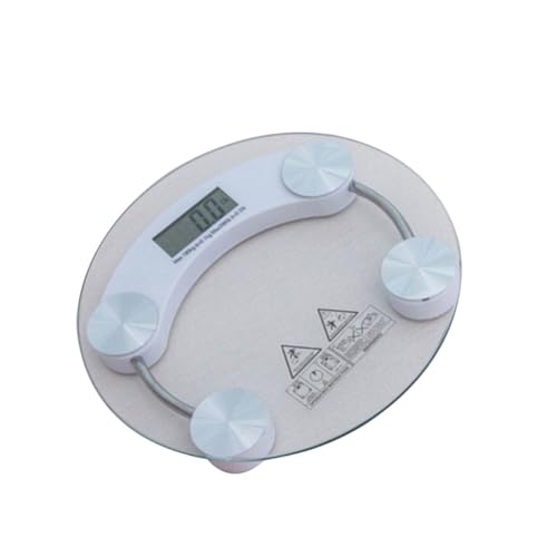 FOMIYES Digital Bathroom Scale with Tempered Glass LCD 01kg Accuracy