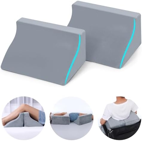 2 Pack Small Wedge Pillow for Sleeping and Back Pain Relief