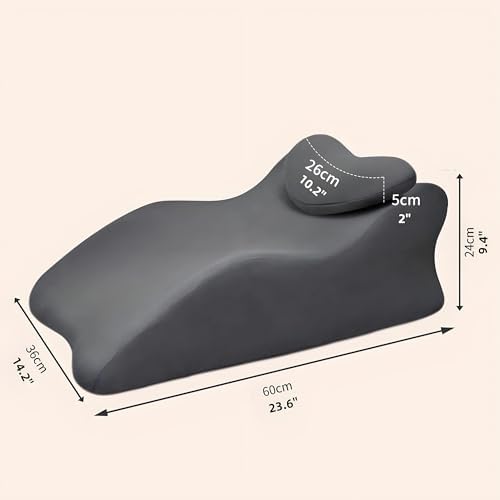 RLXROM Bed Wedge Pillow for Prone Position Reading