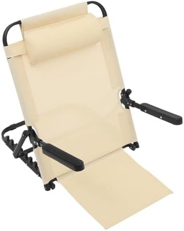 Eapmic Adjustable Lifting Bed Backrest with Armrest and Pillow