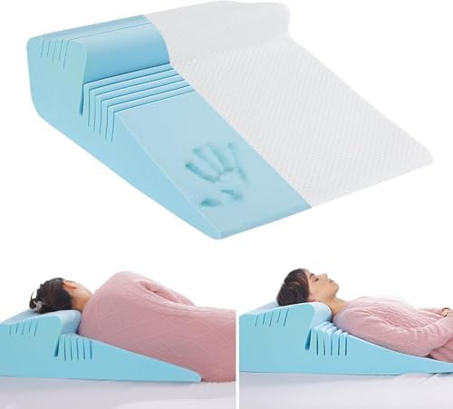 HOMBYS Memory Foam Wedge Pillow for Back and Side Sleepers 1