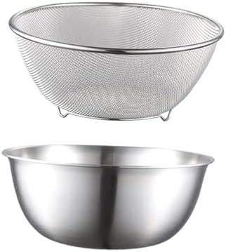 JISADER 2 Pieces Colander Bowl Set