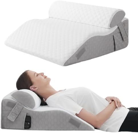 Foamalusion 2PCS Adjustable Memory Foam Wedge Pillow 1