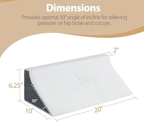Loeysu Side Wedge Pillow for Back Pain Support