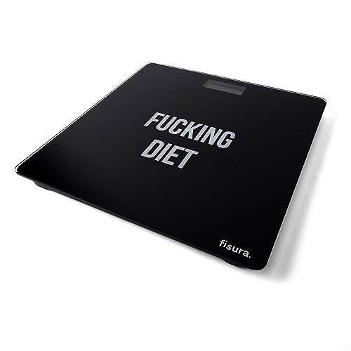Fisura Digital Glass Bathroom Scale with Step-On Tech