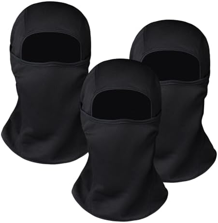 KOOLSOLY 3 Piece Balaclava Ski Mask for Men Women UV Protection Windproof