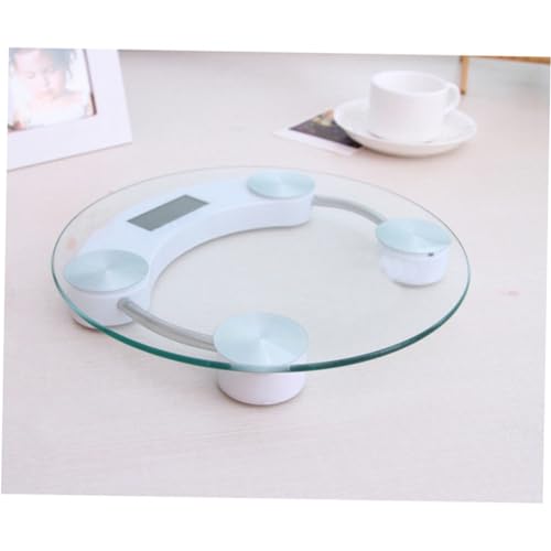 FOMIYES Digital Bathroom Scale with Tempered Glass LCD 01kg Accuracy