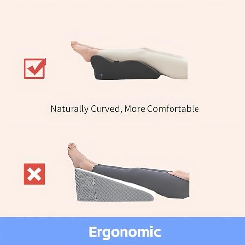 RLXROM Bed Wedge Pillow for Prone Position Reading