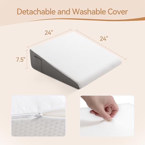 Hcore Bed Wedge Pillow for Sleeping and GERD Relief