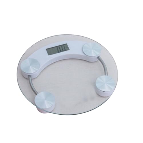 FOMIYES Digital Bathroom Scale with Tempered Glass LCD 01kg Accuracy