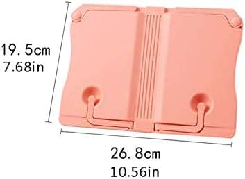 ZTHYSHXA Pink Adjustable Cookbook Stand for Home Office Kitchen