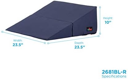 NOVA Medical Bed Wedge - 10 Blue for Comfort and Support