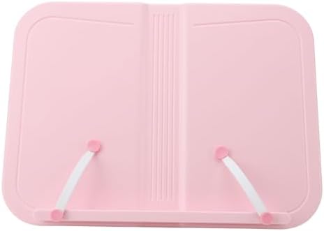 Adjustable Pink Book Stand for Tablet and Cookbook
