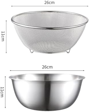 JISADER 2 Pieces Colander Bowl Set