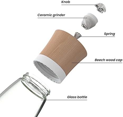 VEVOK CHEF Salt Pepper Grinder Set
