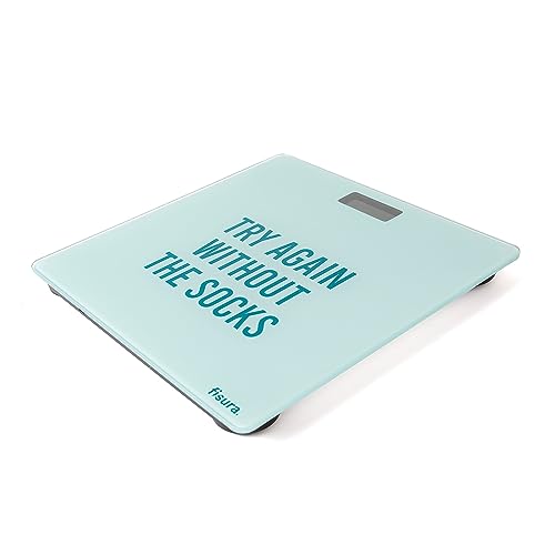 Fisura Digital Bathroom Scale with Try Again Socks Challenge