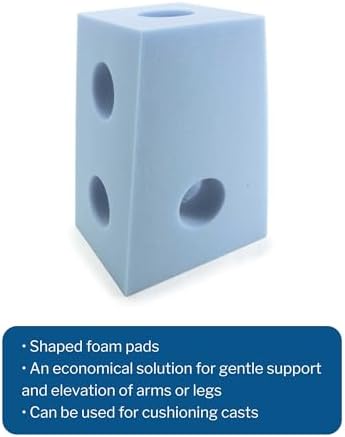 McKesson Carter Arm Elevator Foam Blue 5 Count