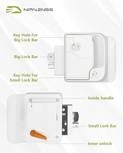 Nipalensis RV Door Lock Replacement Deadbolt - White