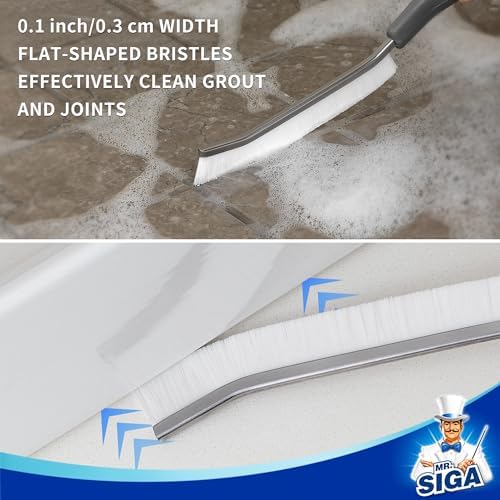 MRSIGA Crevice Cleaning Brush 2 Pack