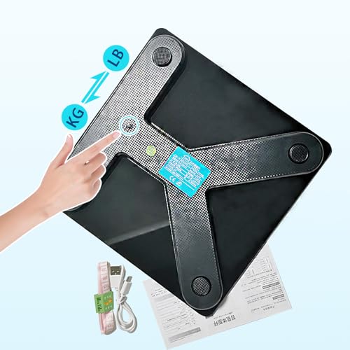 Eayaele Solar Powered Body Fat Scale with 8 Profiles