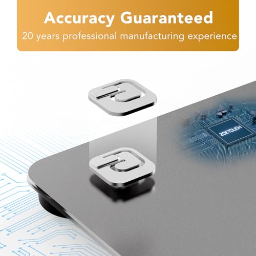 ZOETOUCH Digital Bathroom Scale with Backlit LCD and Tempered Glass
