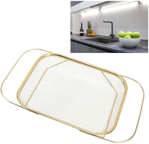 Asixxsix Over The Sink Colander with Handles