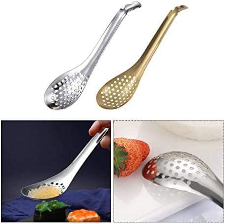 Hemoton 2pcs Food Strainer Colander Spoon