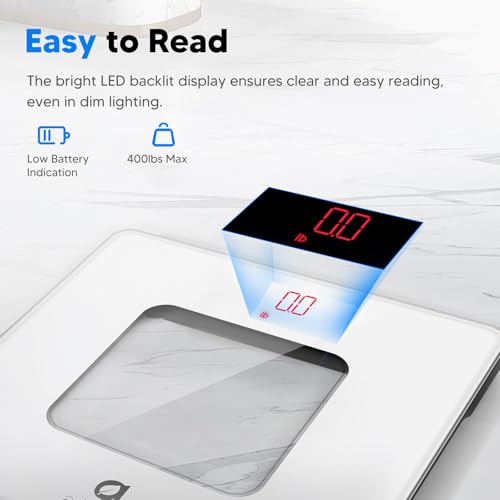 arboleaf Digital Bathroom Scale with LED Display