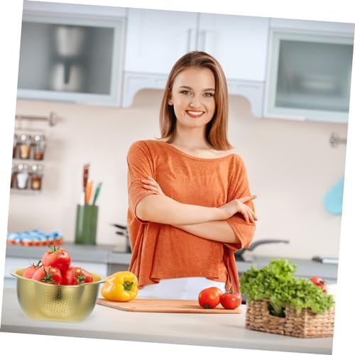 Luxshiny Stainless Steel Colander with Drain Basket